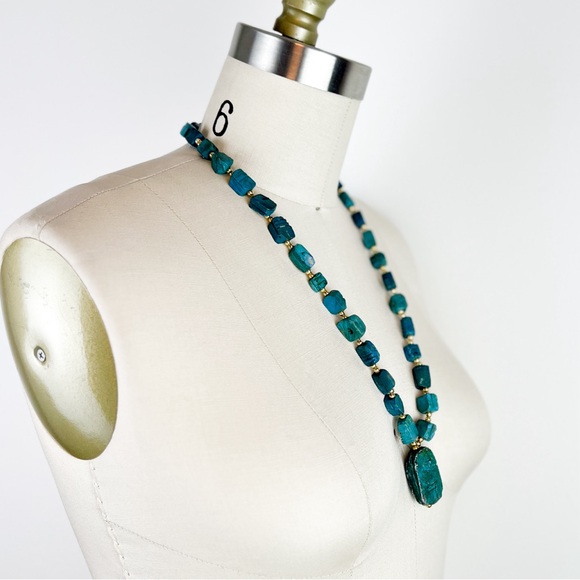 VTG • Primitive Egyptian Revival Scarab Necklace - Picture 3 of 6